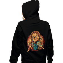 Load image into Gallery viewer, Daily_Deal_Shirts Zippered Hoodies, Unisex / Small / Black The Doll Slasher
