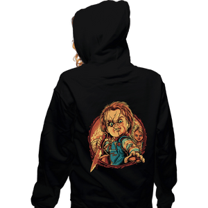Daily_Deal_Shirts Zippered Hoodies, Unisex / Small / Black The Doll Slasher