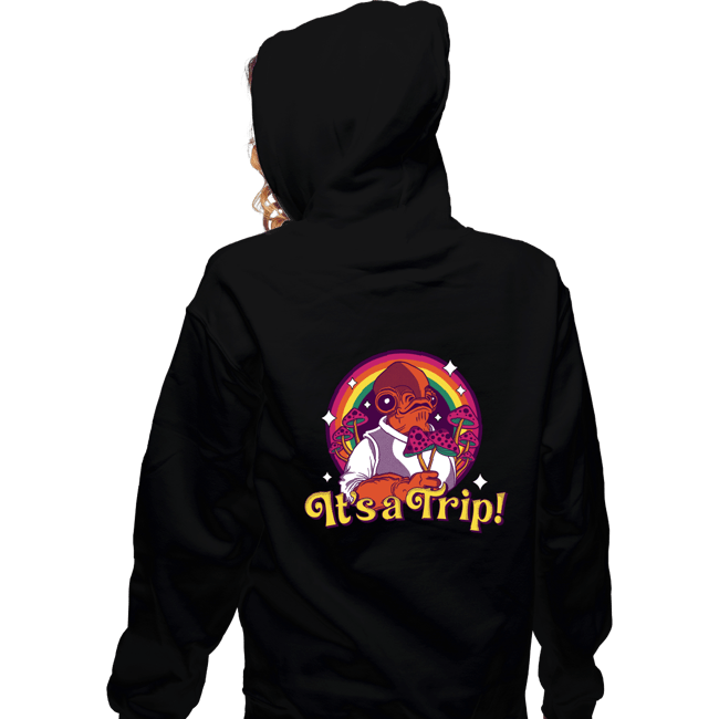 Daily_Deal_Shirts Zippered Hoodies, Unisex / Small / Black It's A Trip!