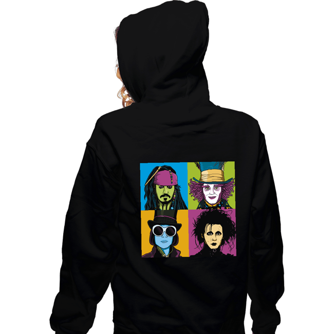 Daily_Deal_Shirts Zippered Hoodies, Unisex / Small / Black Pop Depps
