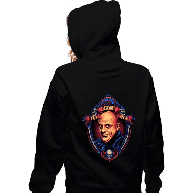 Daily_Deal_Shirts Zippered Hoodies, Unisex / Small / Black Best Uncle Ever