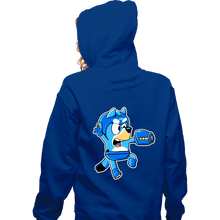 Load image into Gallery viewer, Secret_Shirts Zippered Hoodies, Unisex / Small / Royal Blue Bluey Bomber
