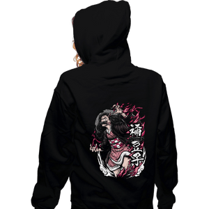 Shirts Zippered Hoodies, Unisex / Small / Black Nezuko Rage