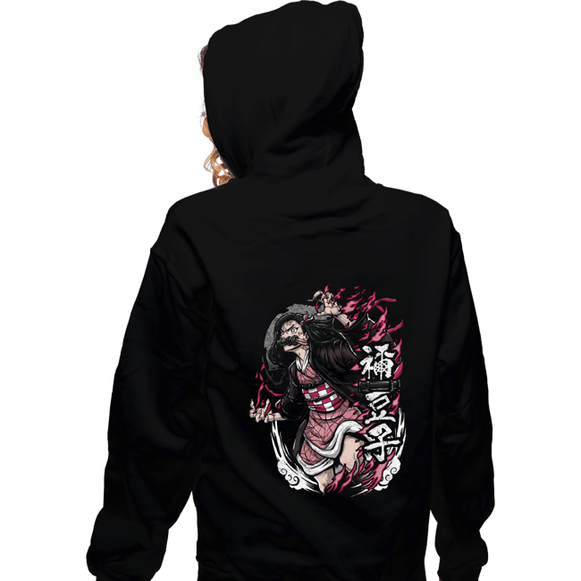 Shirts Zippered Hoodies, Unisex / Small / Black Nezuko Rage