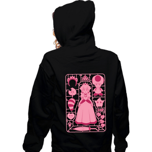 Daily_Deal_Shirts Zippered Hoodies, Unisex / Small / Black Princess Peach Model Sprue