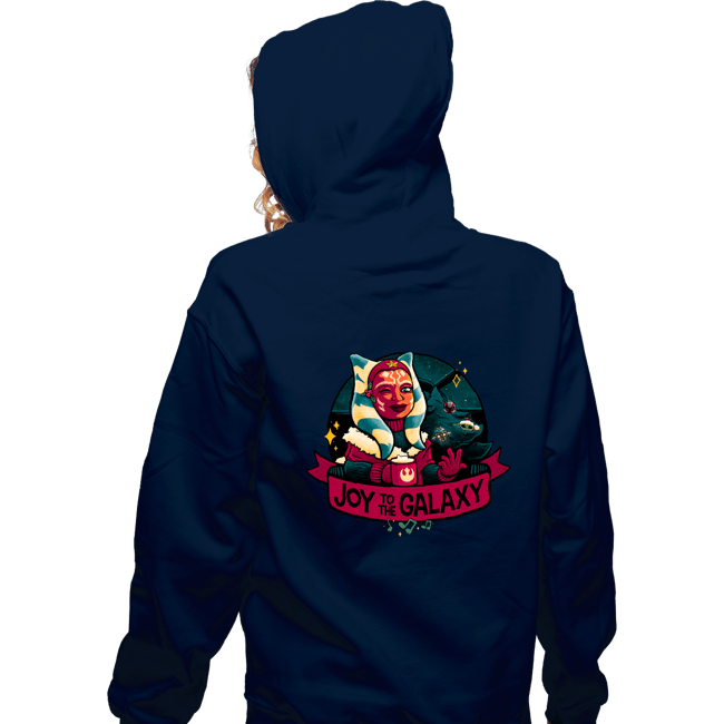 Daily_Deal_Shirts Zippered Hoodies, Unisex / Small / Navy Joy To The Galaxy