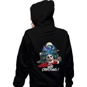 Shirts Pullover Hoodies, Unisex / Small / Black Let's Make Christmas