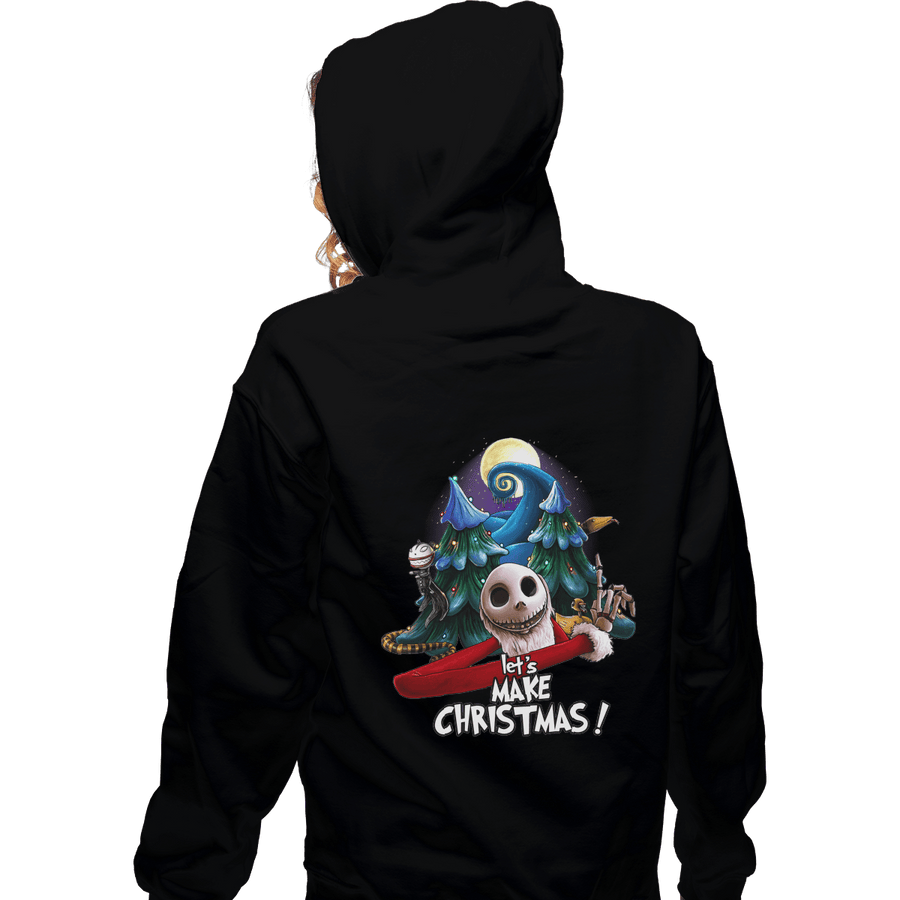 Shirts Pullover Hoodies, Unisex / Small / Black Let's Make Christmas