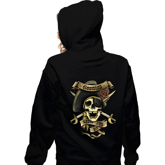 Daily_Deal_Shirts Zippered Hoodies, Unisex / Small / Black Goonies Tattoo
