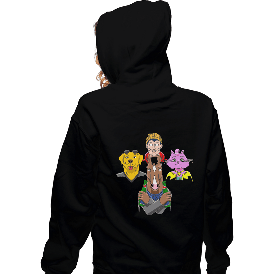 Shirts Zippered Hoodies, Unisex / Small / Black Bojack Rhapsody