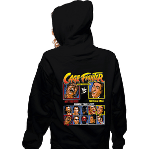 Secret_Shirts Zippered Hoodies, Unisex / Small / Black Cage  Fighter