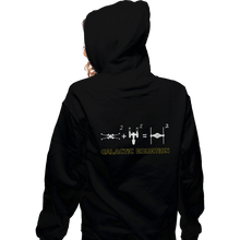 Load image into Gallery viewer, Daily_Deal_Shirts Zippered Hoodies, Unisex / Small / Black Galactic Equation
