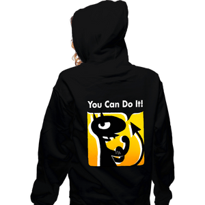 Shirts Zippered Hoodies, Unisex / Small / Black You Can Do It