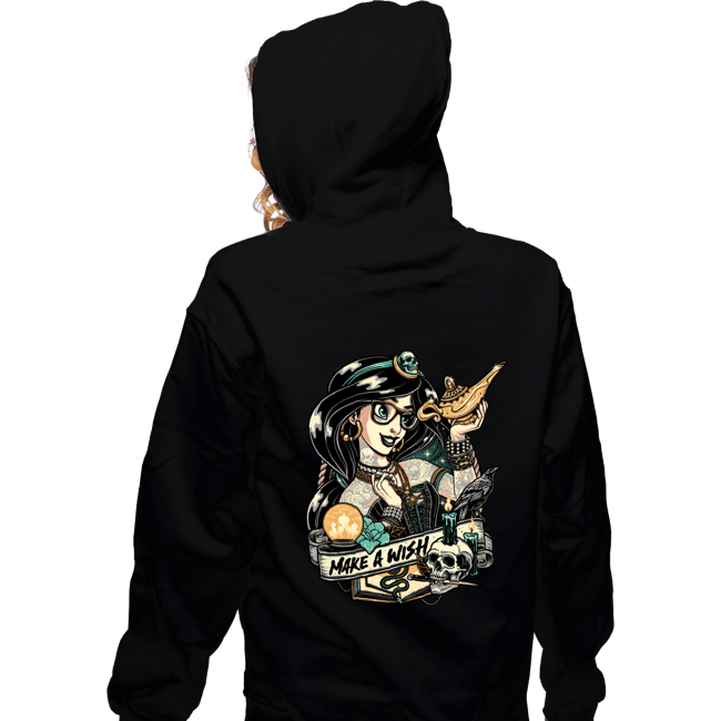Daily_Deal_Shirts Zippered Hoodies, Unisex / Small / Black Rocker Jasmine