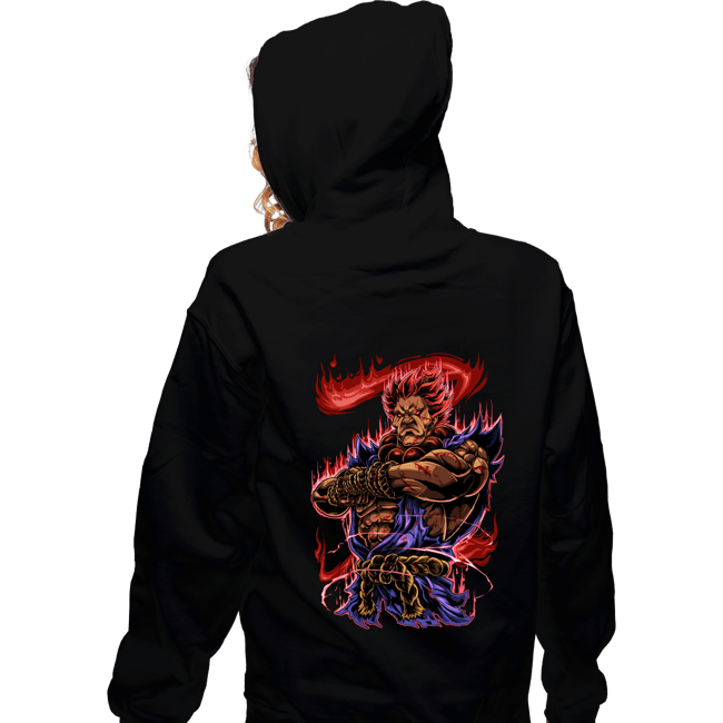Secret_Shirts Zippered Hoodies, Unisex / Small / Black Akuma Fighter