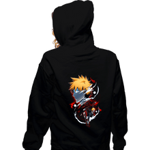 Load image into Gallery viewer, Daily_Deal_Shirts Zippered Hoodies, Unisex / Small / Black Ichigo Holo

