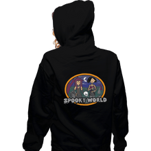 Load image into Gallery viewer, Shirts Pullover Hoodies, Unisex / Small / Black Spooky World
