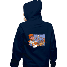 Load image into Gallery viewer, Secret_Shirts Zippered Hoodies, Unisex / Small / Navy Chedda Whizzy
