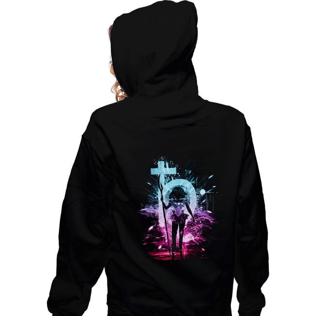 Shirts Zippered Hoodies, Unisex / Small / Black Saturn Storm