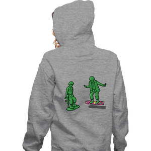 Shirts Zippered Hoodies, Unisex / Small / Sports Grey Back Toy The Future