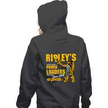 Load image into Gallery viewer, Secret_Shirts Zippered Hoodies, Unisex / Small / Dark Heather Ripley&#39;s Power Loaders
