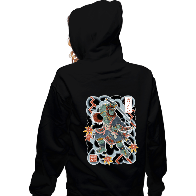 Daily_Deal_Shirts Zippered Hoodies, Unisex / Small / Black Irezumi Ganon
