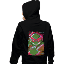 Load image into Gallery viewer, Daily_Deal_Shirts Zippered Hoodies, Unisex / Small / Black Glitch Raphael
