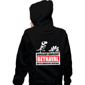 Daily_Deal_Shirts Zippered Hoodies, Unisex / Small / Black Betrayal Warning