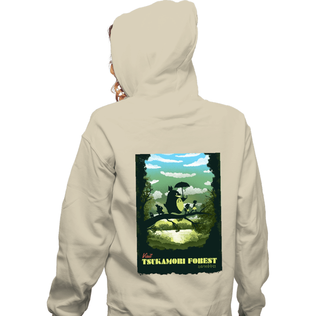 Daily_Deal_Shirts Zippered Hoodies, Unisex / Small / White Visit Tsukamori Forest