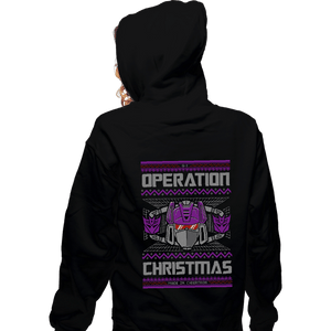 Shirts Zippered Hoodies, Unisex / Small / Black Operation Christmas