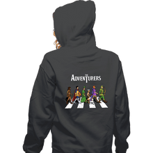 Load image into Gallery viewer, Daily_Deal_Shirts Zippered Hoodies, Unisex / Small / Dark Heather The Adventurers
