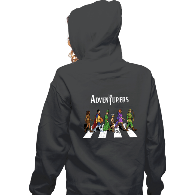 Daily_Deal_Shirts Zippered Hoodies, Unisex / Small / Dark Heather The Adventurers