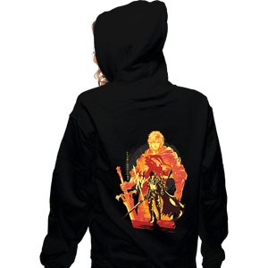 Daily_Deal_Shirts Zippered Hoodies, Unisex / Small / Black Flames Of Fates