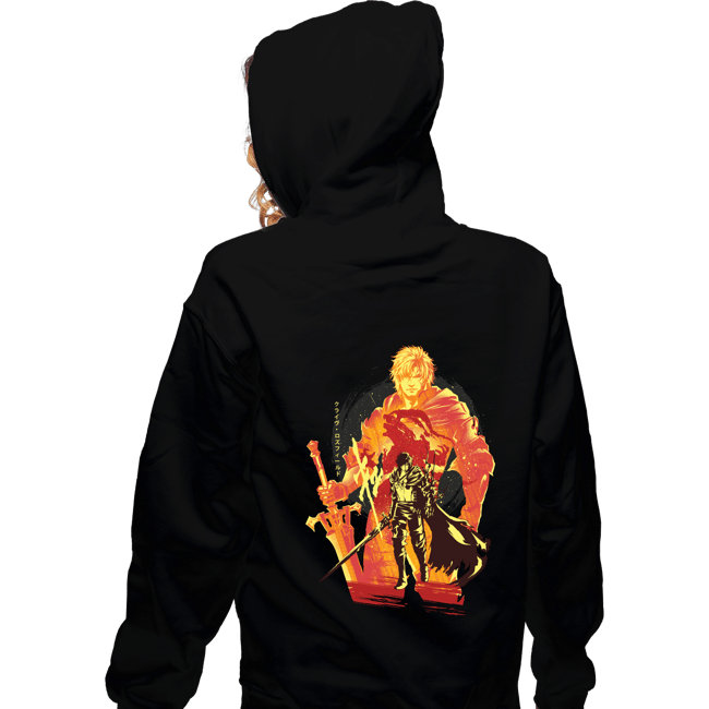 Daily_Deal_Shirts Zippered Hoodies, Unisex / Small / Black Flames Of Fates