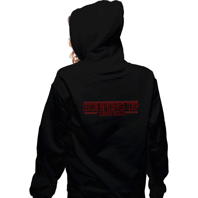 Secret_Shirts Zippered Hoodies, Unisex / Small / Black Running Up That Hill