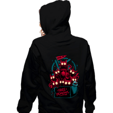 Load image into Gallery viewer, Daily_Deal_Shirts Zippered Hoodies, Unisex / Small / Black Free Demon Box
