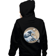 Load image into Gallery viewer, Shirts Zippered Hoodies, Unisex / Small / Black The Great Wave Of Republic City
