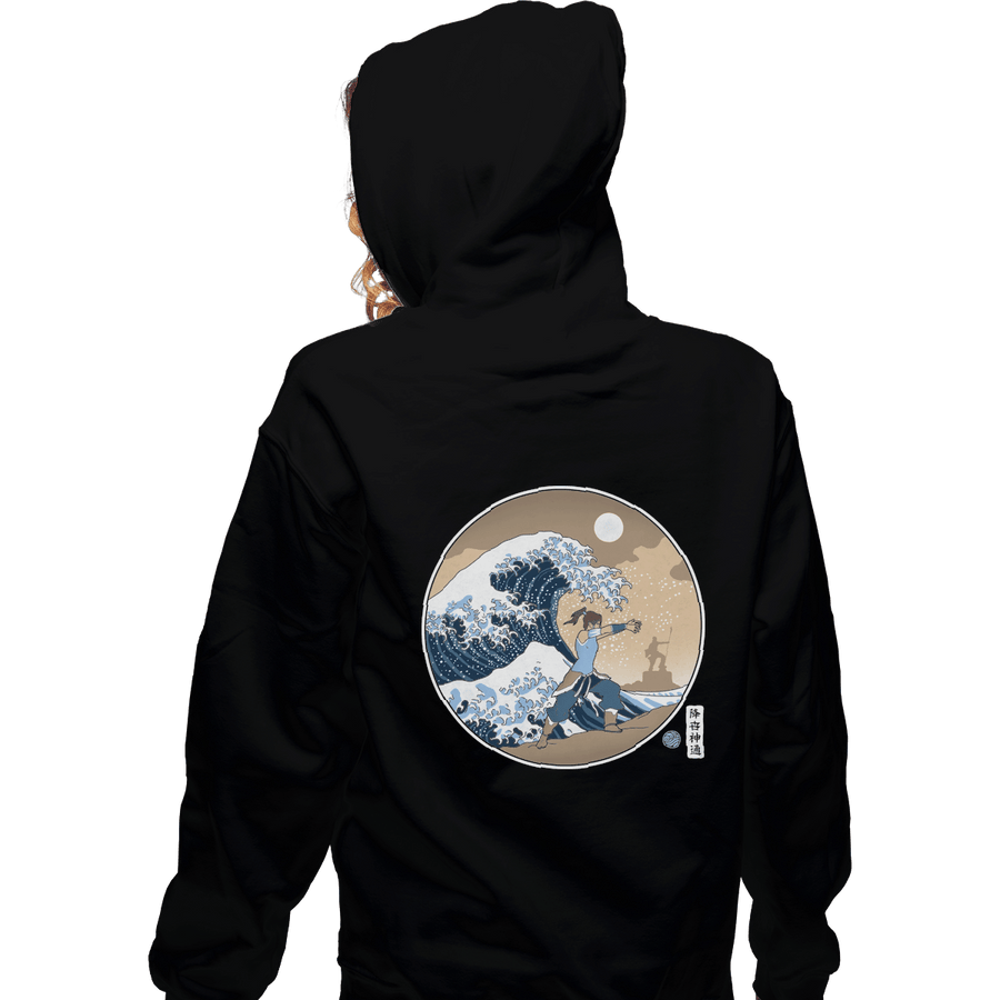 Shirts Zippered Hoodies, Unisex / Small / Black The Great Wave Of Republic City