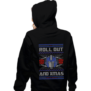 Shirts Zippered Hoodies, Unisex / Small / Black Roll Out And Xmas