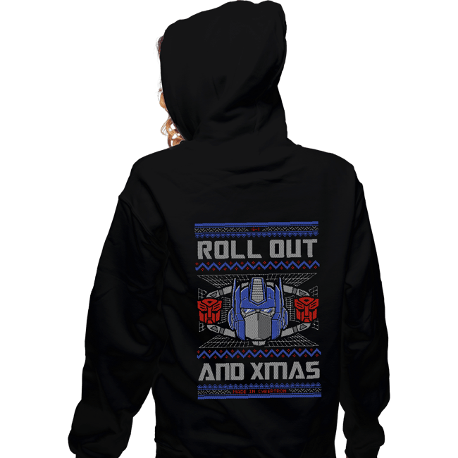Shirts Zippered Hoodies, Unisex / Small / Black Roll Out And Xmas