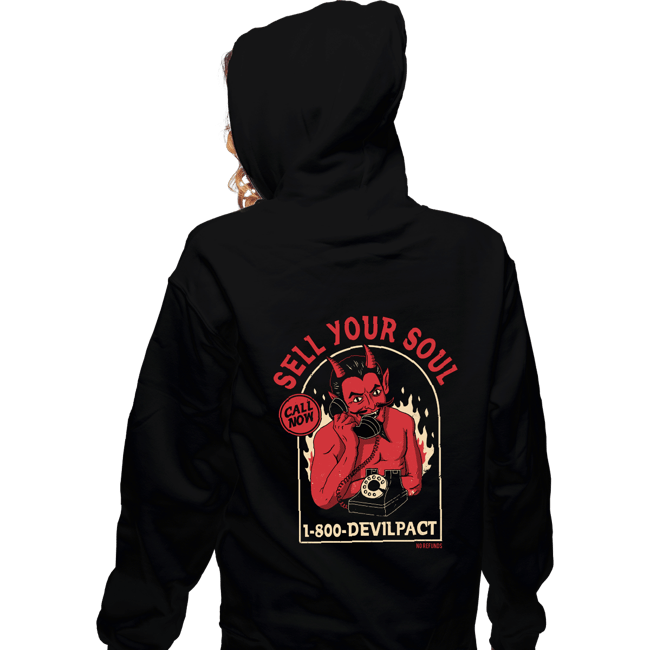 Daily_Deal_Shirts Zippered Hoodies, Unisex / Small / Black Sell Your Soul