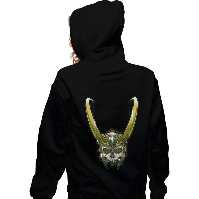 Shirts Zippered Hoodies, Unisex / Small / Black Loki Skull