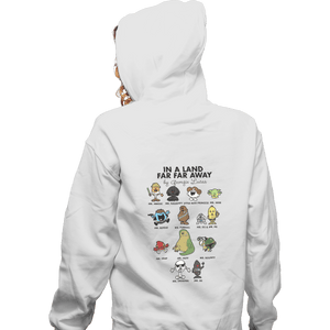 Shirts Pullover Hoodies, Unisex / Small / White In A Land Far Far Away