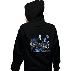 Daily_Deal_Shirts Zippered Hoodies, Unisex / Small / Black Greetings from Cemetery Ridge