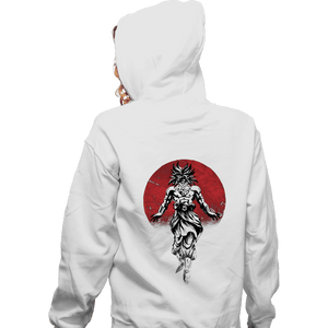 Shirts Zippered Hoodies, Unisex / Small / White Legendary Broly