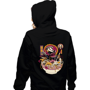 Daily_Deal_Shirts Zippered Hoodies, Unisex / Small / Black Faceless Ramen