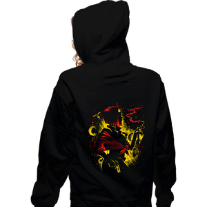 Daily_Deal_Shirts Zippered Hoodies, Unisex / Small / Black Queen Of Hearts