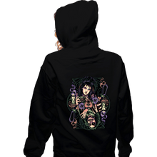 Load image into Gallery viewer, Daily_Deal_Shirts Zippered Hoodies, Unisex / Small / Black Beetlejuice &amp; Lydia Card
