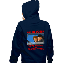 Load image into Gallery viewer, Secret_Shirts Zippered Hoodies, Unisex / Small / Navy Robbing The McCallisters
