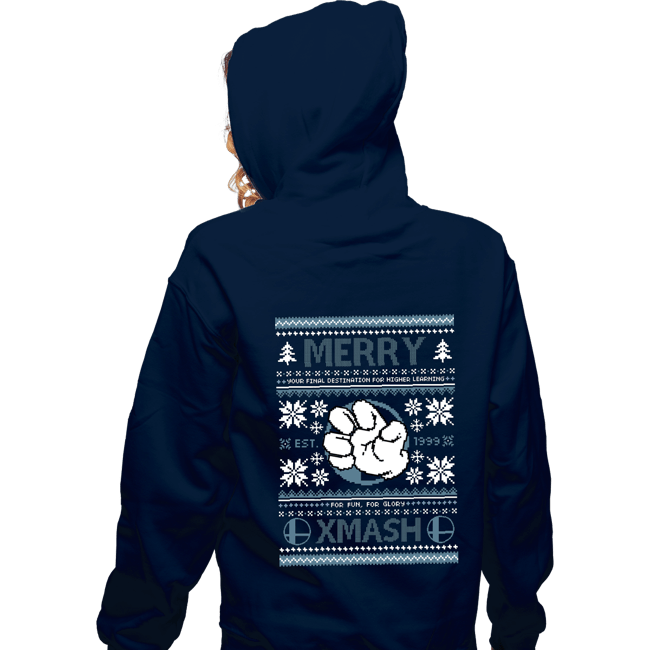 Shirts Zippered Hoodies, Unisex / Small / Navy Merry Xmash